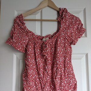 Sezane Off The Shoulder Blouse